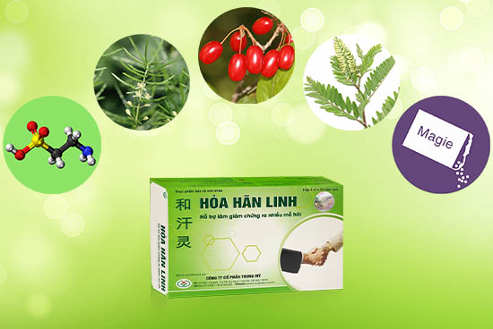 Viên uống Hòa Hãn Linh giúp trị mồ hôi.jpg